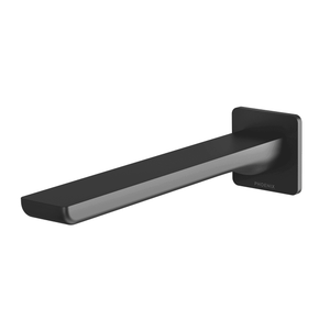 Gloss MKII Wall Basin / Bath Outlet 200mm  Matte Black - Matte Black