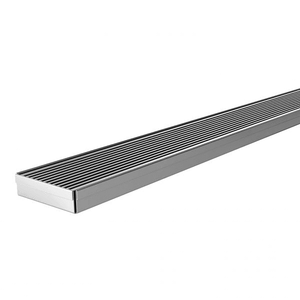 Phoenix Flat Channel Drain HG 75 x 900mm Outlet 45mm Stainless Steel - Stainless Steel