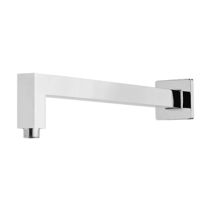 Lexi Shower Arm 400mm Square Chrome - Chrome