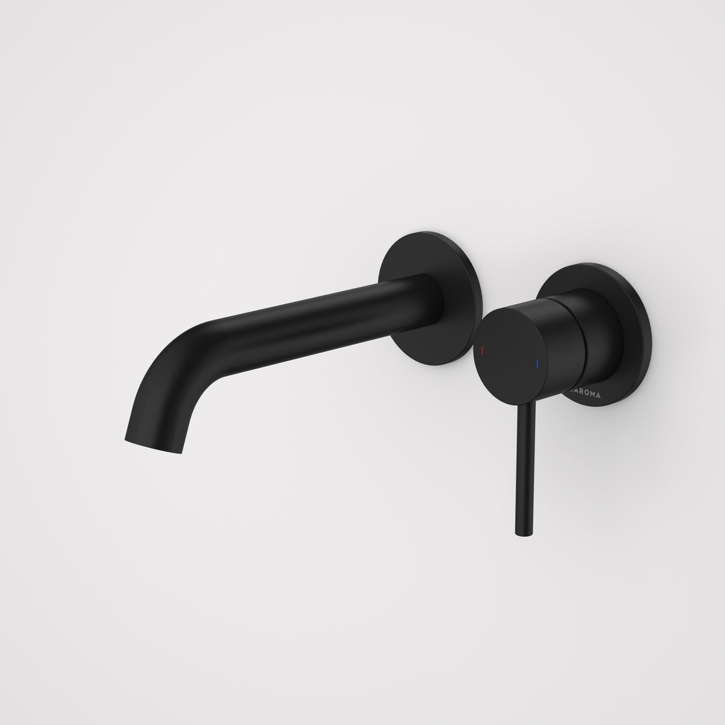 Liano II 175mm Wall Basin/Bath Mixer and Outlet Matte Black Lead Free