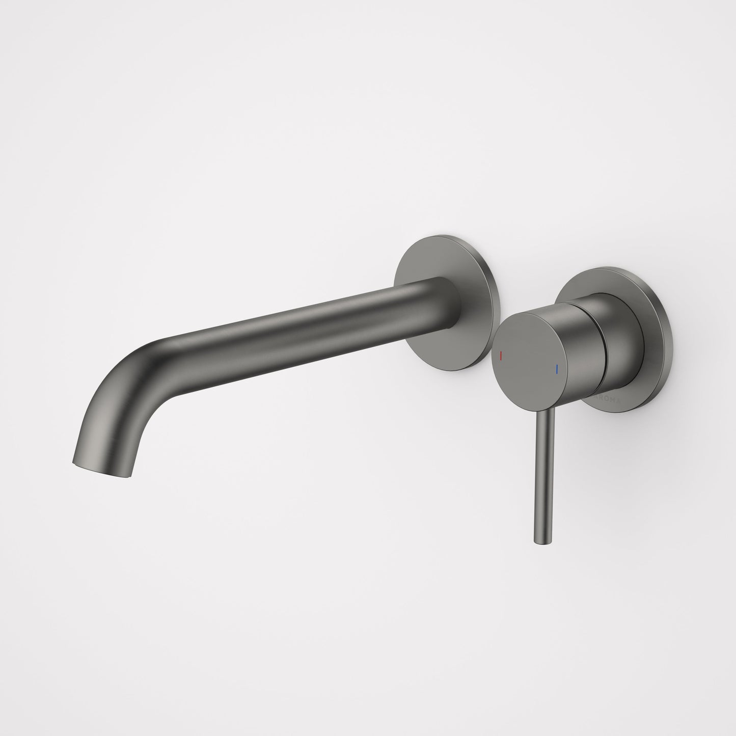 Liano II 210mm Wall Basin/Bath Mixer and Outlet Gunmetal Lead Free