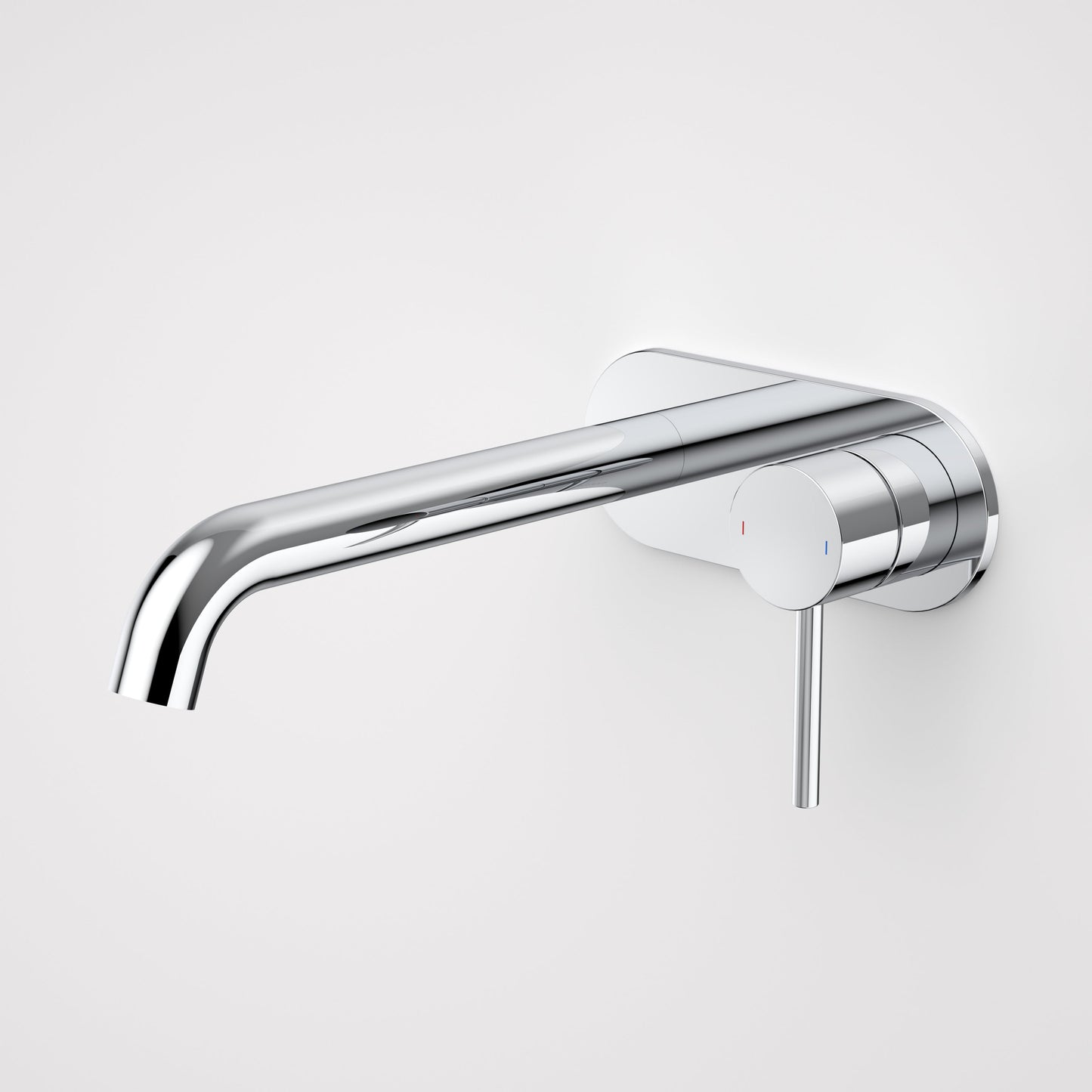 Liano II 210mm Wall Basin/Bath Mixer and Outlet Rounded Plate Chrome Lead Free