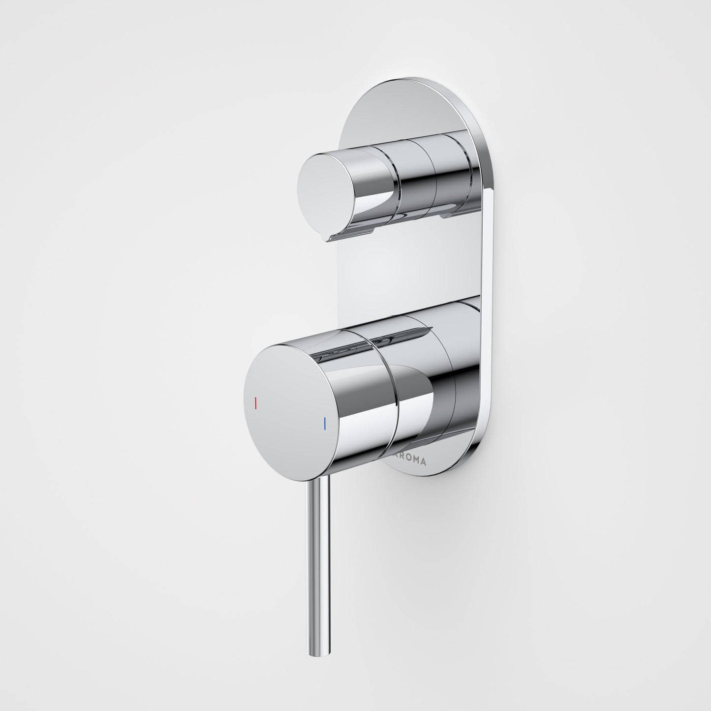 Liano II Bath / Shower Mixer With Diverter and Outlet Rounded Plate Chrome