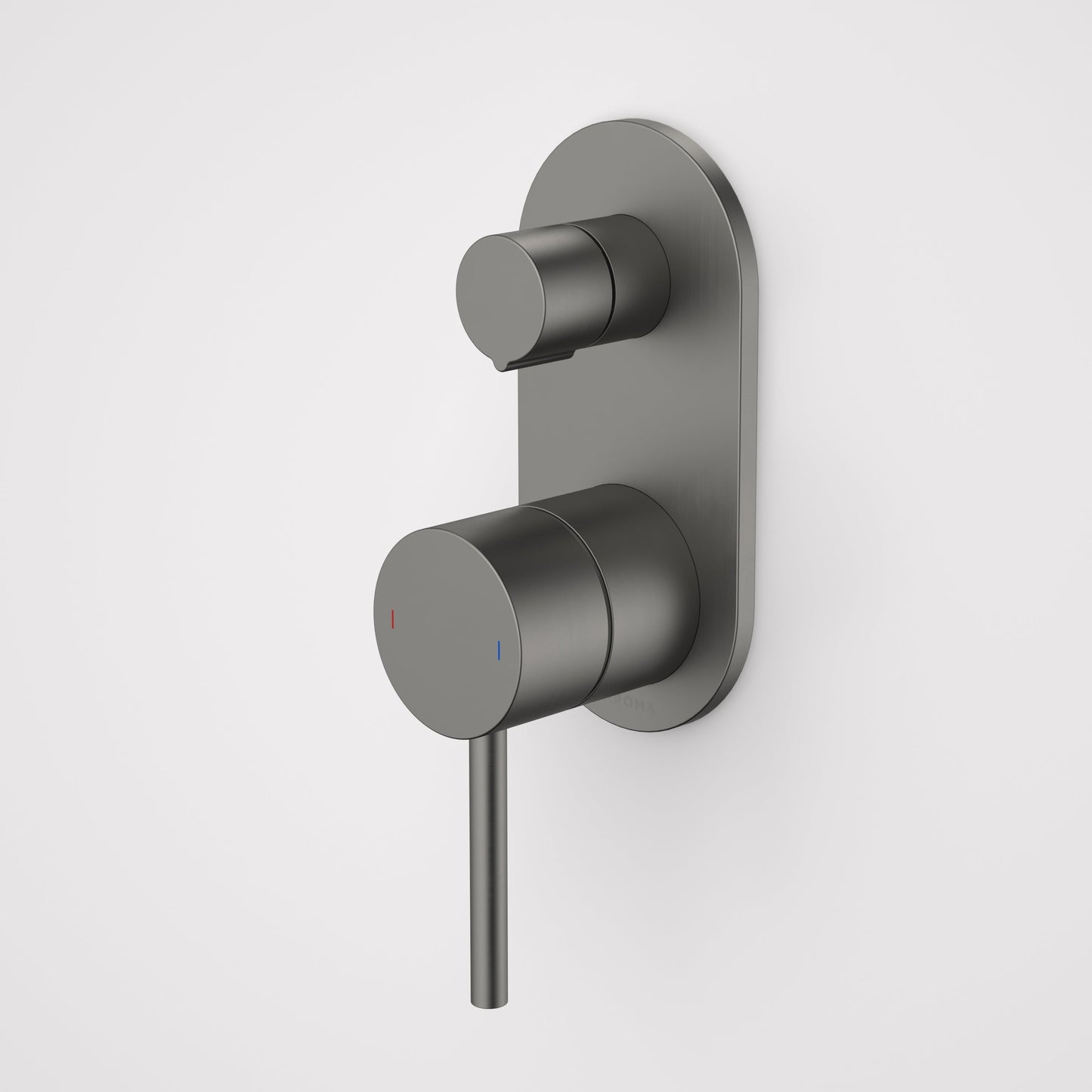 Liano II Bath / Shower Mixer With Diverter and Outlet Rounded Plate Gunmetal