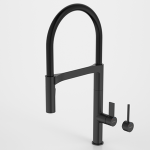 Liano II Pull Down Sink Mixer with Spray Matte Black - Matte Black