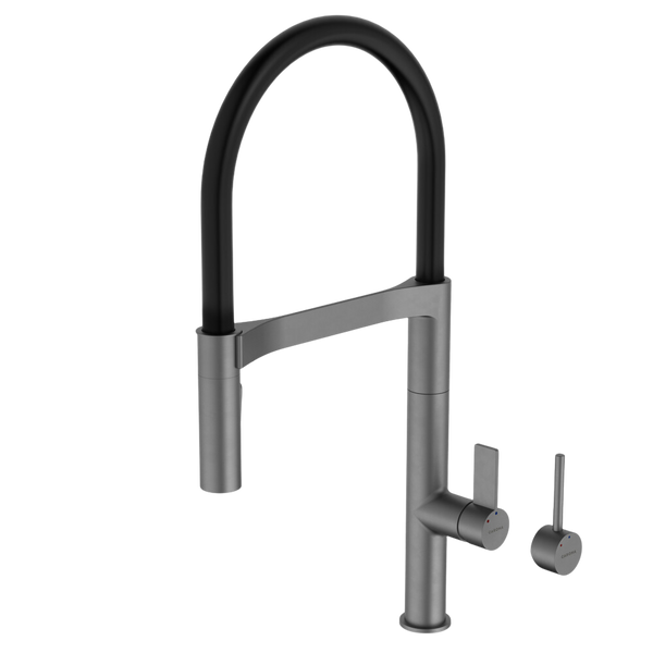 Liano II Pull Down Sink Mixer with Spray Gunmetal