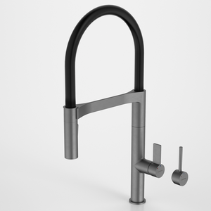 Liano II Pull Down Sink Mixer with Spray Gunmetal - Gunmetal