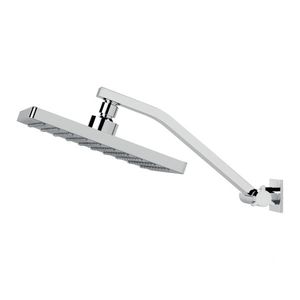 Lexi Universal Shower Arm & 200mm Square Rose Chrome - Chrome