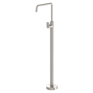 Mekko Floor Mounted Bath Mixer Brushed Nickel - Brushed Nickel