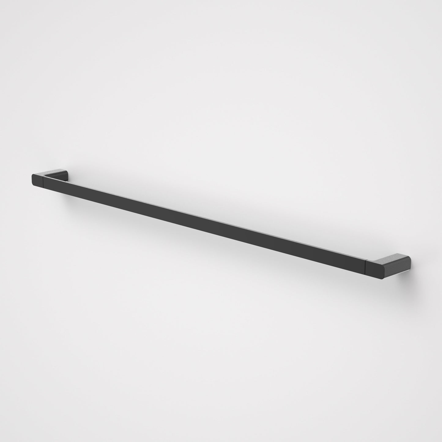 Luna Single Towel Rail 930mm Black