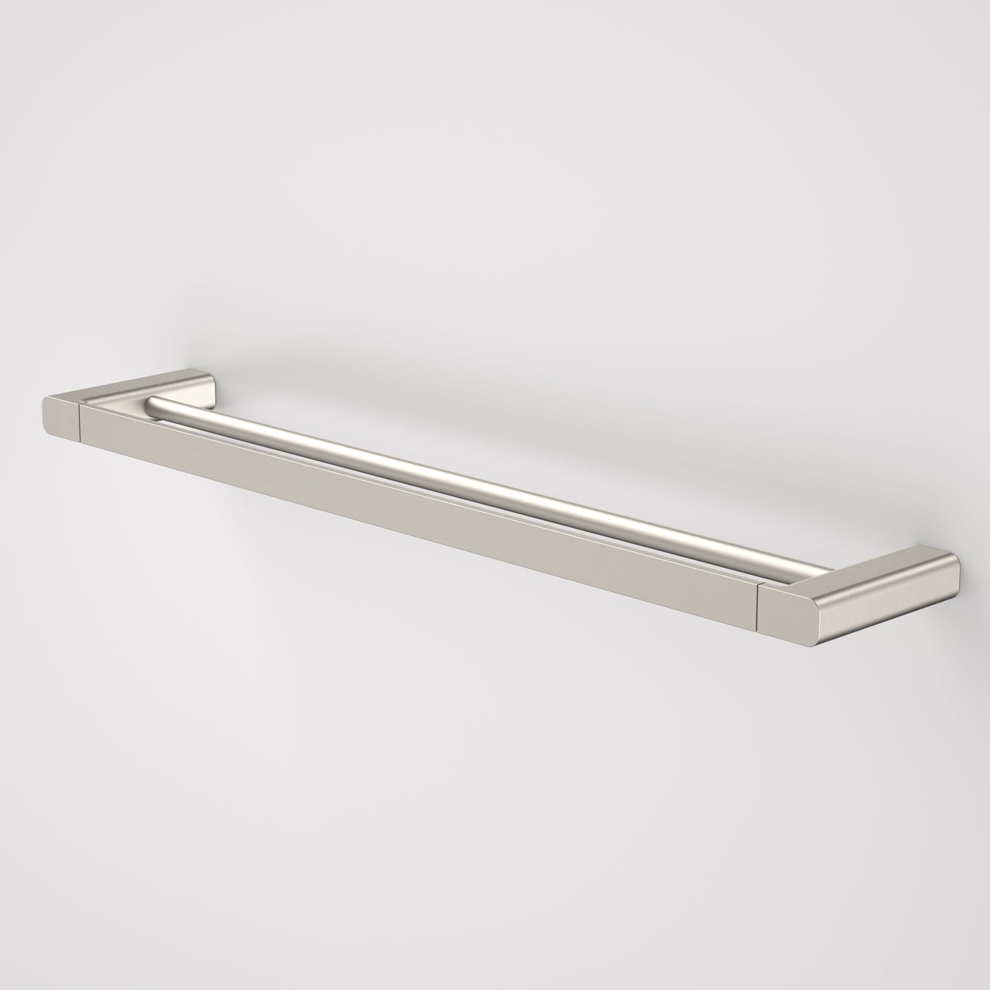 Luna Double Towel Rail 630mm Brushed Nickel