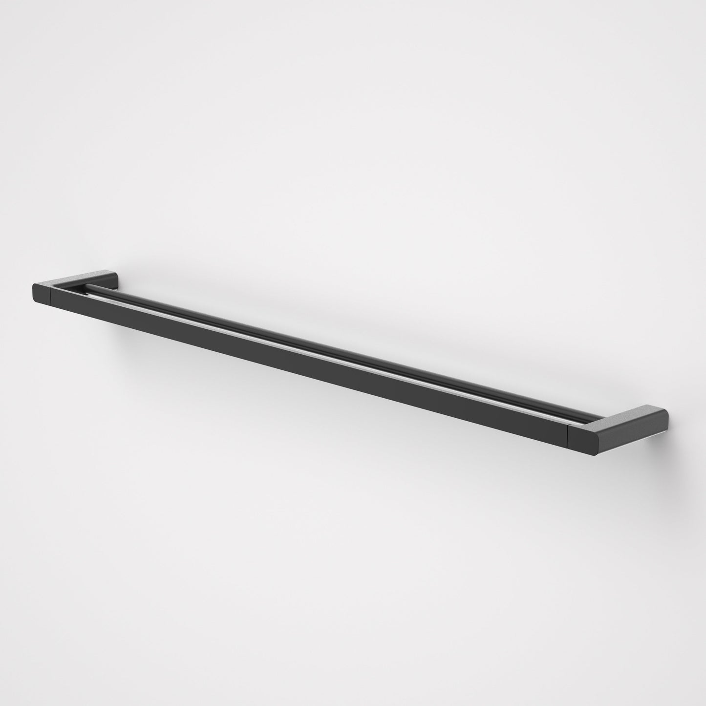 Luna Double Towel Rail 930mm Black