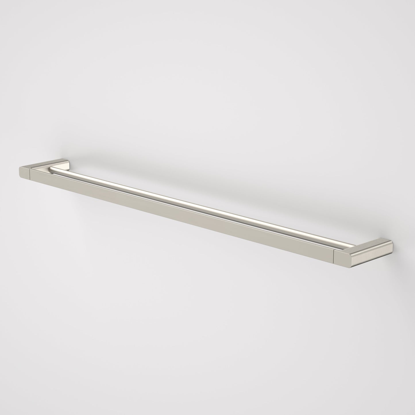 Luna Double Towel Rail 930mm Brushed Nickel
