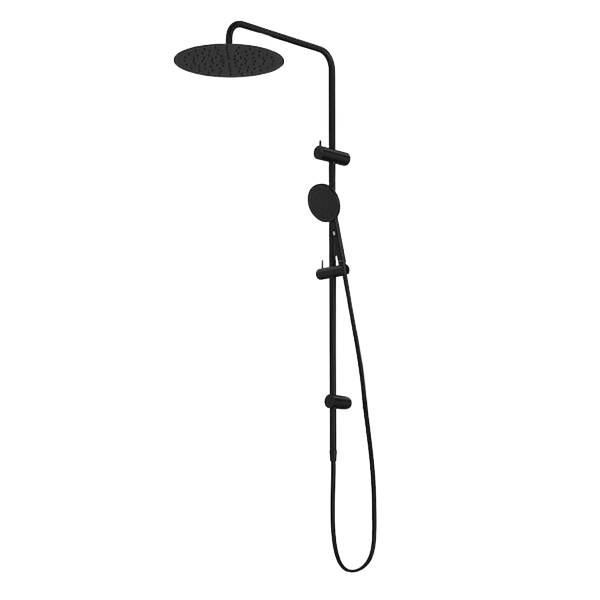 Urbane II Rail Shower with 300mm Overhead Matte Black