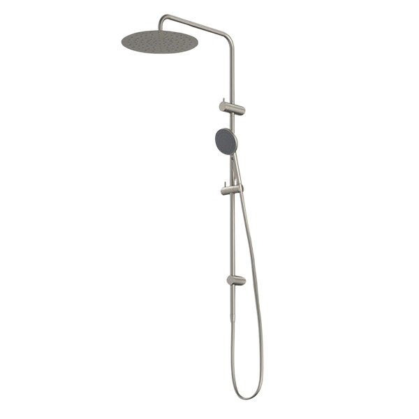 Urbane II Rail Shower with 300mm Overhead Brushed Nickel
