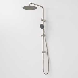 Urbane II Rail Shower with 300mm Overhead Brushed Nickel - Brushed Nickel