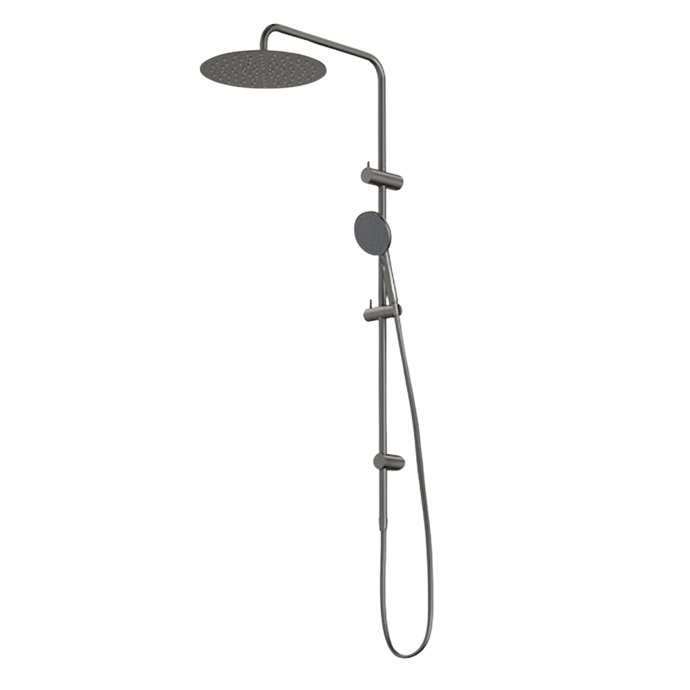 Urbane II Rail Shower with 300mm Overhead Gunmetal