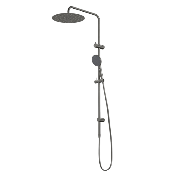 Urbane II Rail Shower with 300mm Overhead Gunmetal