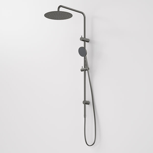 Urbane II Rail Shower with 300mm Overhead Gunmetal - Gunmetal