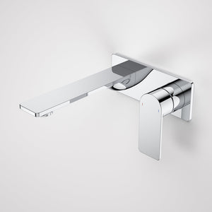 Urbane II 180mm Wall Basin/Bath Mixer and Outlet Rectangular Plate Lead Free Chrome - Chrome