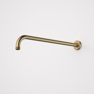 Urbane II 415mm Right Angled Shower Arm Brushed Brass - Brushed Brass