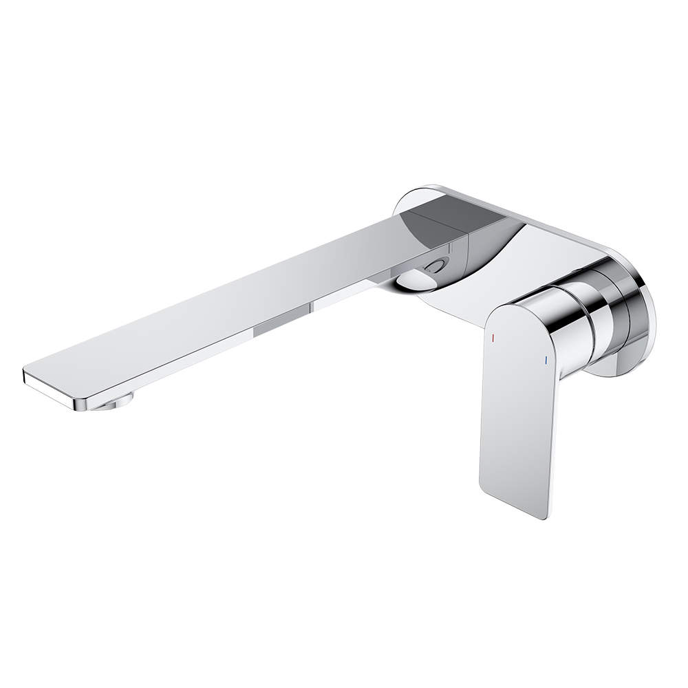 Urbane II 220mm Wall Basin/Bath Mixer and Outlet Round Plate Lead Free Chrome