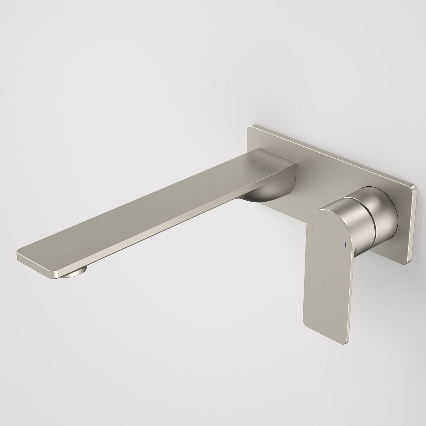 Urbane II 220mm Wall Basin/Bath Mixer Rectangular Cover Plate Brushed Nickel Sales Kit Lead Free