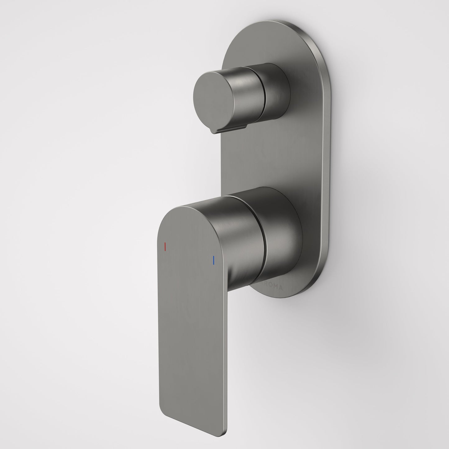 Urbane II Bath/Shower Mixer With Diverter Round Cover Plate Gunmetal