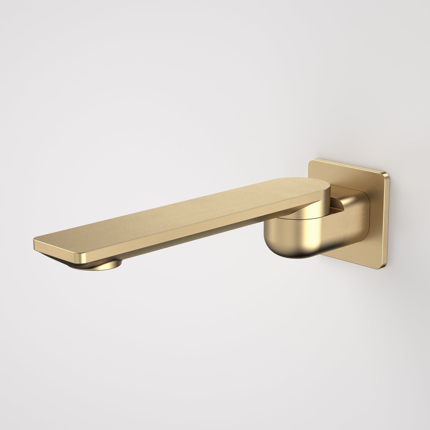 Urbane II 220mm Bath Swivel Outlet Square Cover Plate Brushed Brass