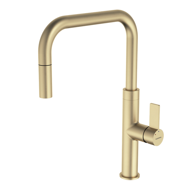 Urbane II Pull Out Sink Mixer Brushed Brass