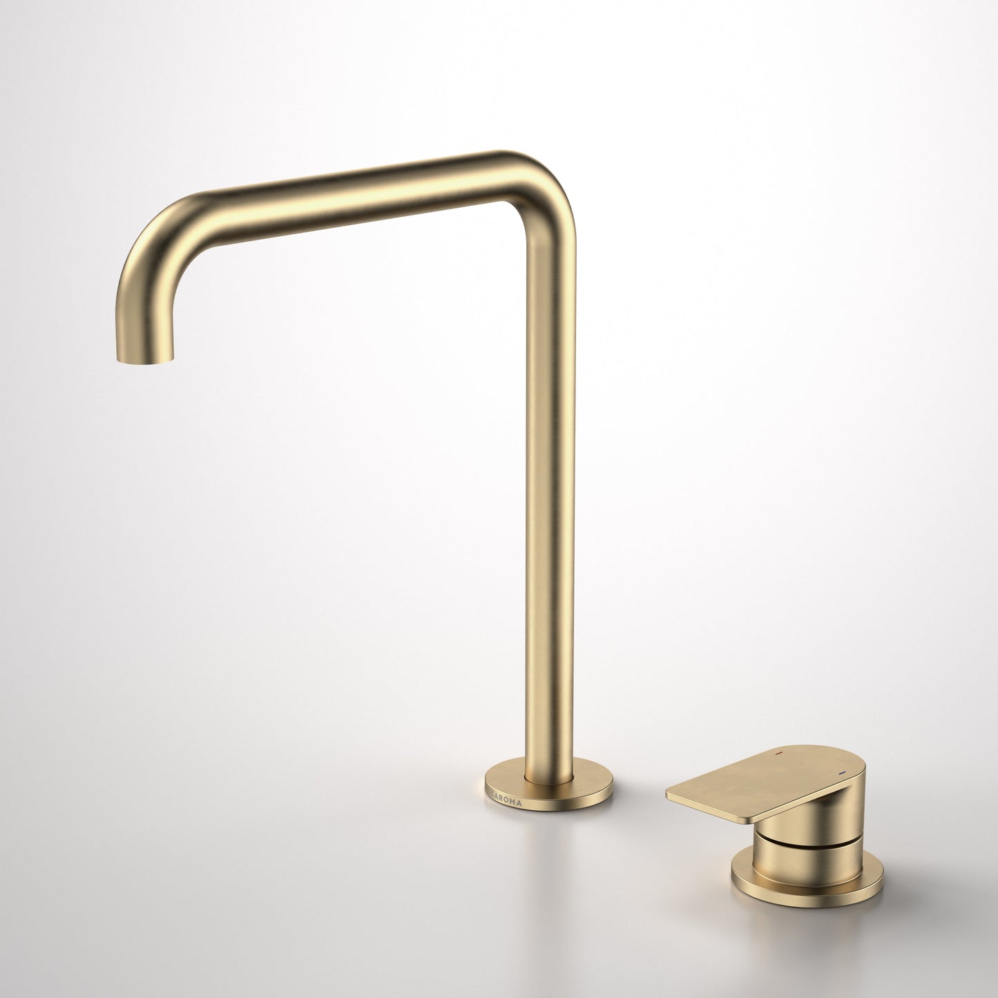 Urbane II Hob Basin/Sink Mixer Set 210mm Brushed Brass