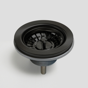 Oliveri Basket Waste with Extended Screw Length Black - Black