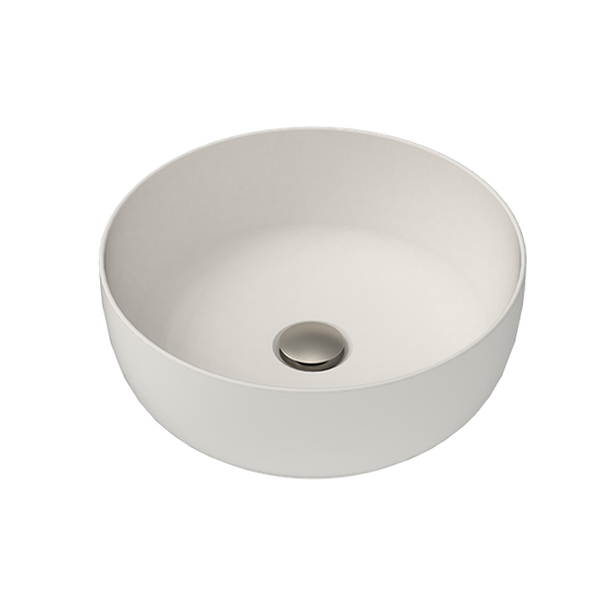 Glam Round Above Counter Basin Mat Pearl