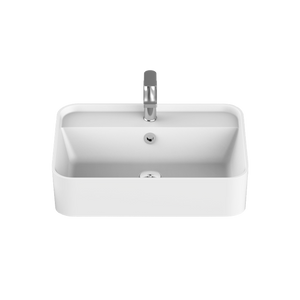 Miya Semi Recessed 550 Basin Matte White - Matte White