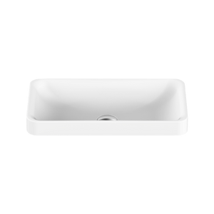 Faith Semi Inset Basin Matte White - Matte White