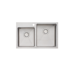 Apollo 1 And 3/4 Offset Bowl Sink Right Stainless Steel - Stainless Steel