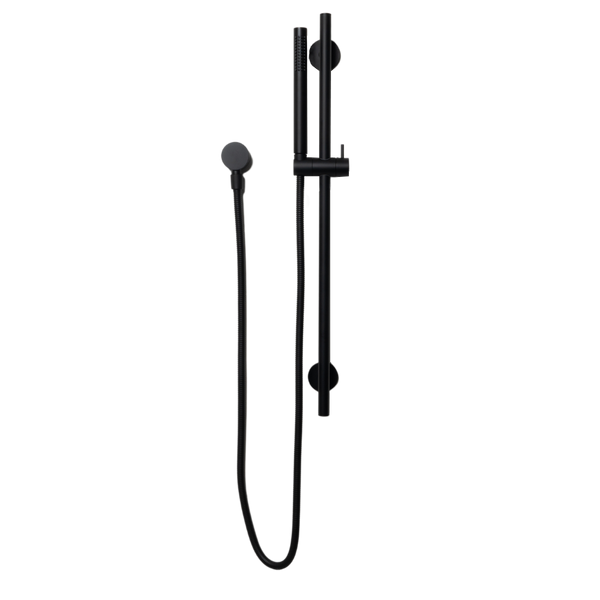 Mira Matte Black Shower on Rail