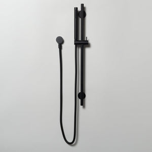 Mira Matte Black Shower on Rail - Matte Black