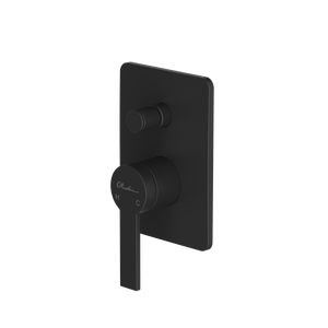 Barcelona Wall Mixer With Diverter Matte Black - Matte Black