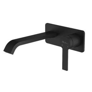 Barcelona Wall Mixer Set Matte Black - Matte Black