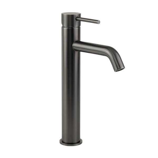 Mira Brushed Gunmetal Tall Basin Mixer