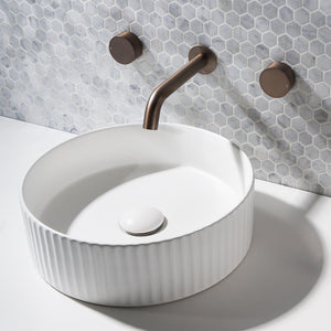 Mira Brushed Vintage Antique Brass Wall Spout - Brushed Vintage Antique Brass