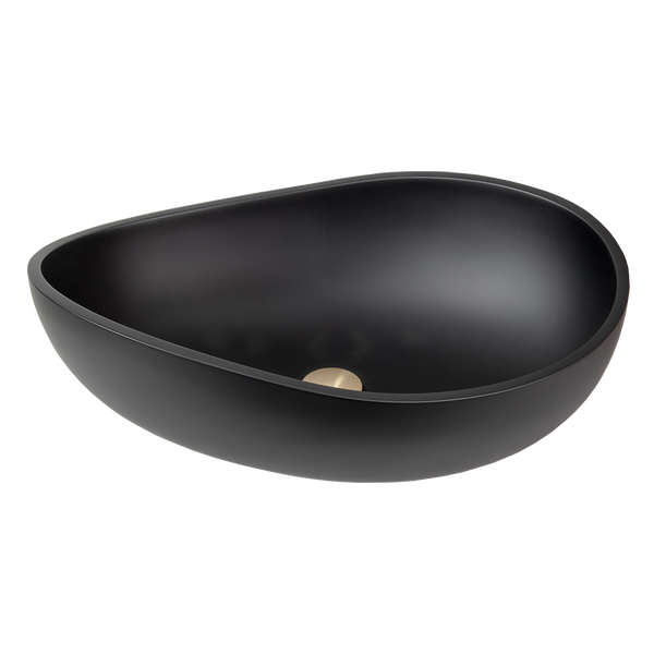 Elegance Matte Black Above Counter Basin