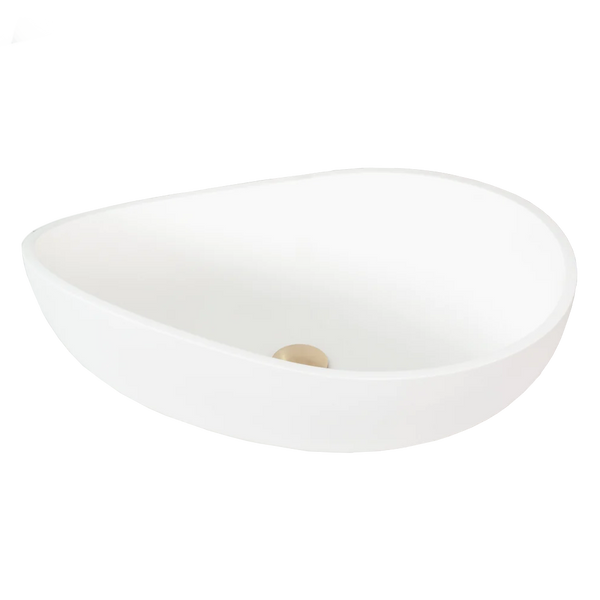 Elegance Matte White Above Counter Basin