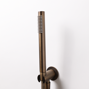 Mira Brushed Vintage Antique Brass Hand Shower and Hose - Brushed Vintage Antique Brass