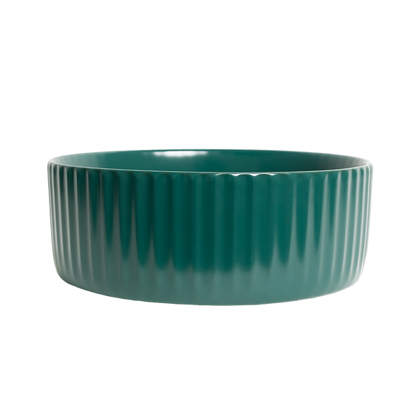Lula Mini Fluted Matte Green Basin