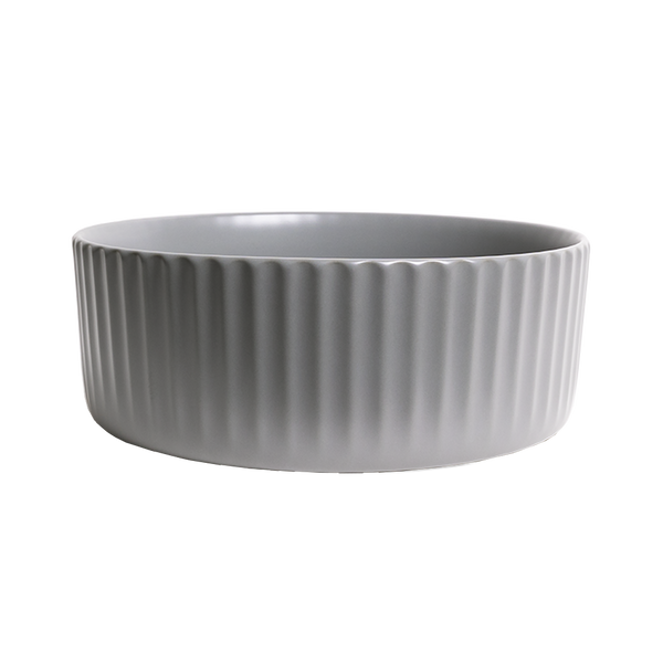 Lula Mini Fluted Matte Grey Basin