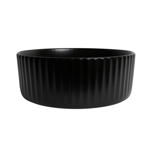 Lula Mini Fluted Matte Black Basin