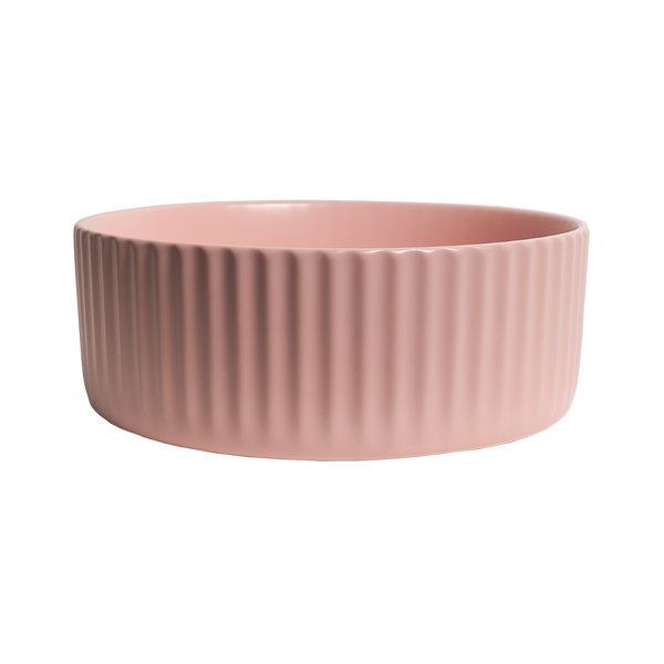 Lula Mini Fluted Matte Pink Basin