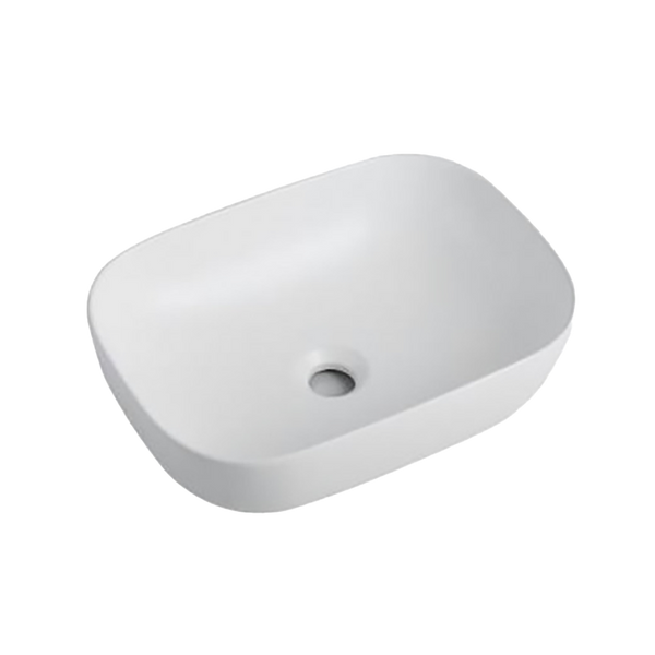 Bevol Ceramic Matte White Above Counter Basin